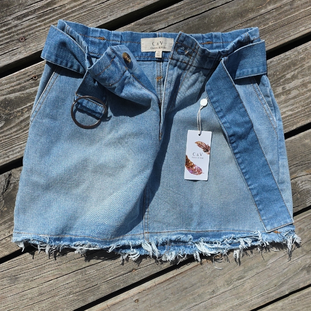 Chelsea & Violet Blue Denim Skirt